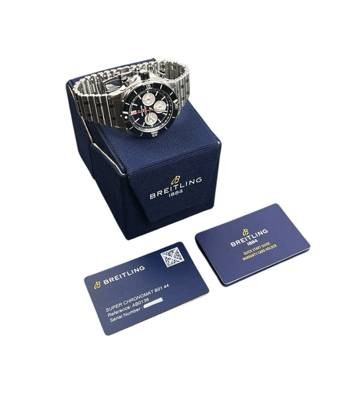 Breitling Super Chronomat Black Dial Stainless Steel 44mm Automatic Men’s AB0136