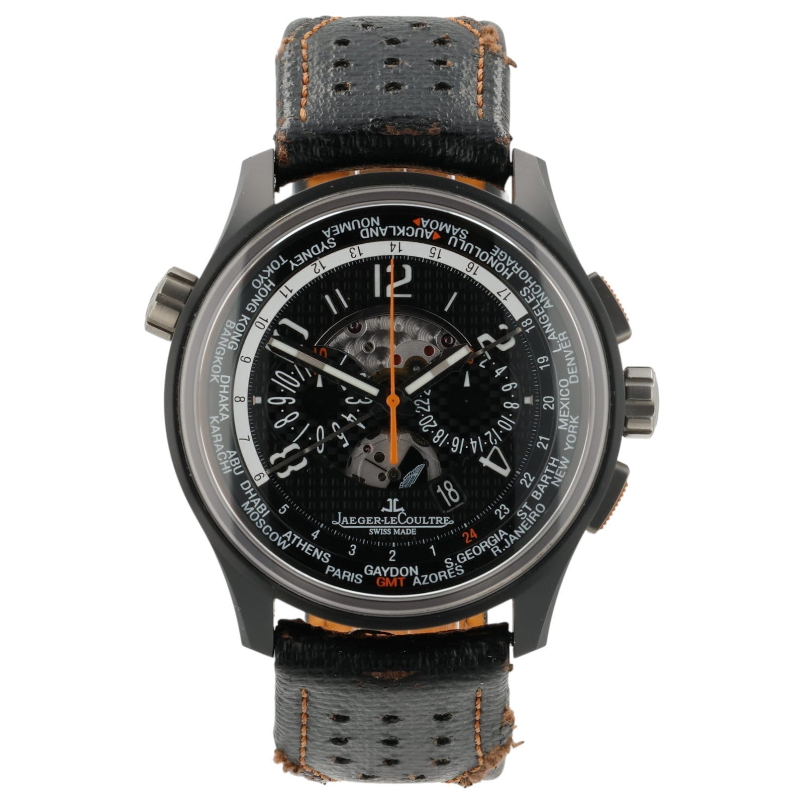 Jaeger LeCoultre AMVOX5 Black Dial Ceramic 44mm Automatic Mens Watch Q193J430