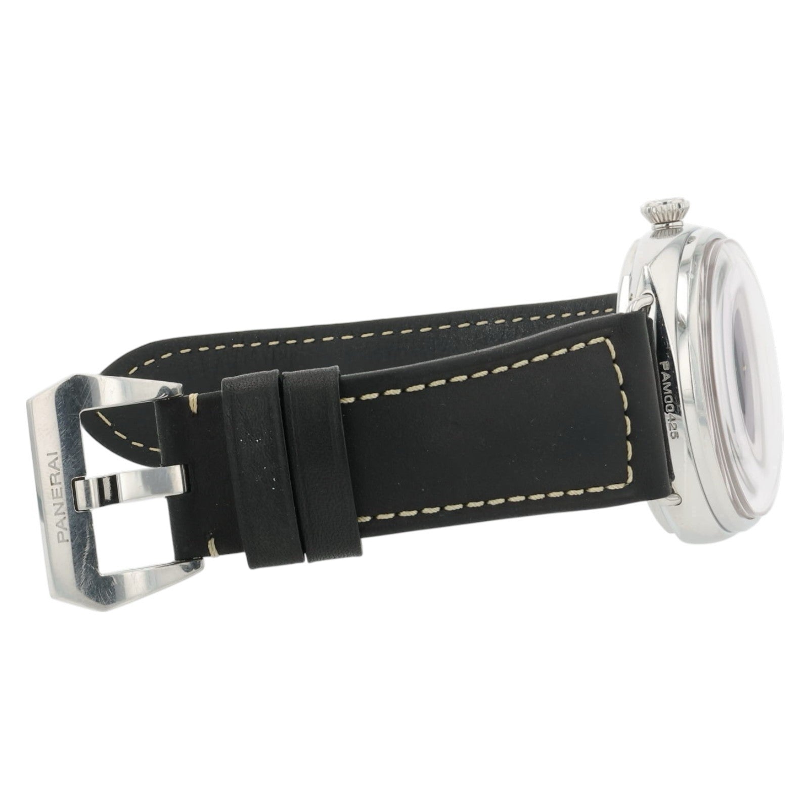 Panerai Radiomir Black Dial Stainless Steel 47mm Manual Wind Mens Watch PAM00425