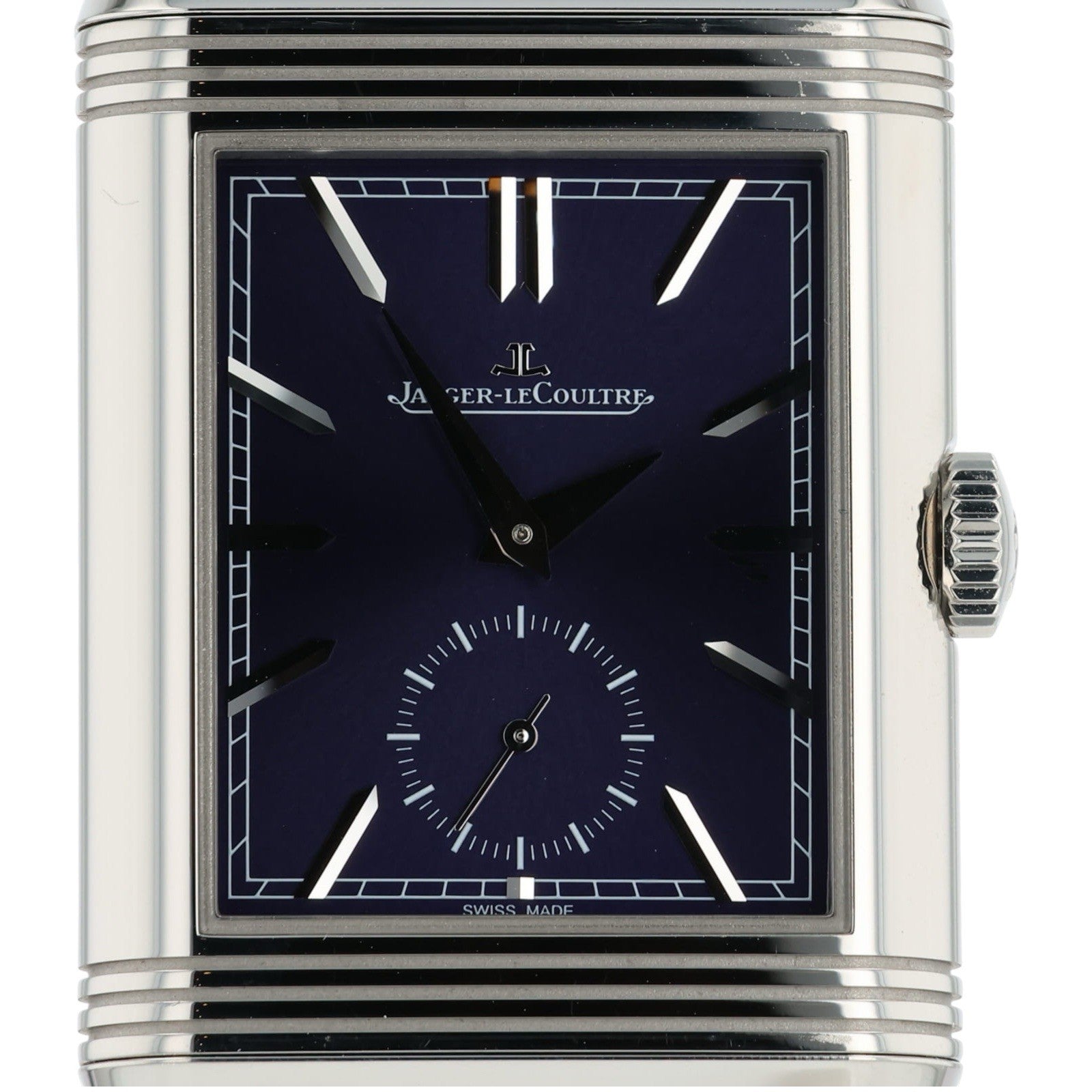 2025 Jaeger LeCoultre Reverso Steel Silver & Blue Dial 28mm Manual Wind Q3988481