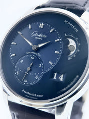 Glashutte PanoMaticLunar Steel Blue Dial 40mm Automatic Men's 1-90-02-46-32-01