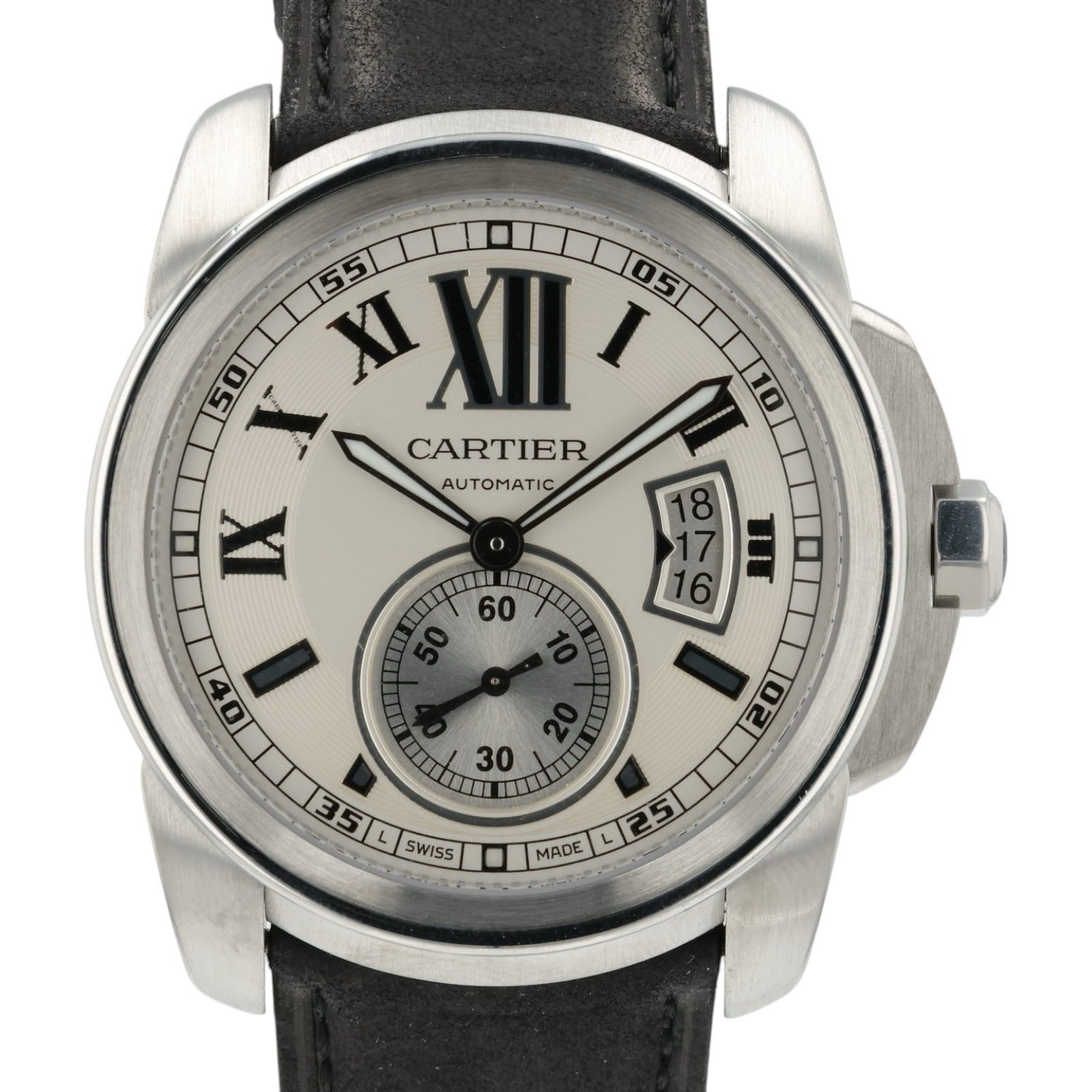 Cartier Calibre de Cartier Silver Dial Steel 42mm Automatic Men’s Watch W7100037