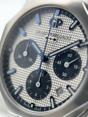 Girard Perregaux Laureato Chrono Silver Dial 42mm Automatic Men's Watch 81020