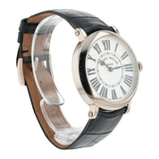 Franck Muller Ronde 18k White Gold 35mm Silver Color Dial Quartz Mens 8035 QZ R