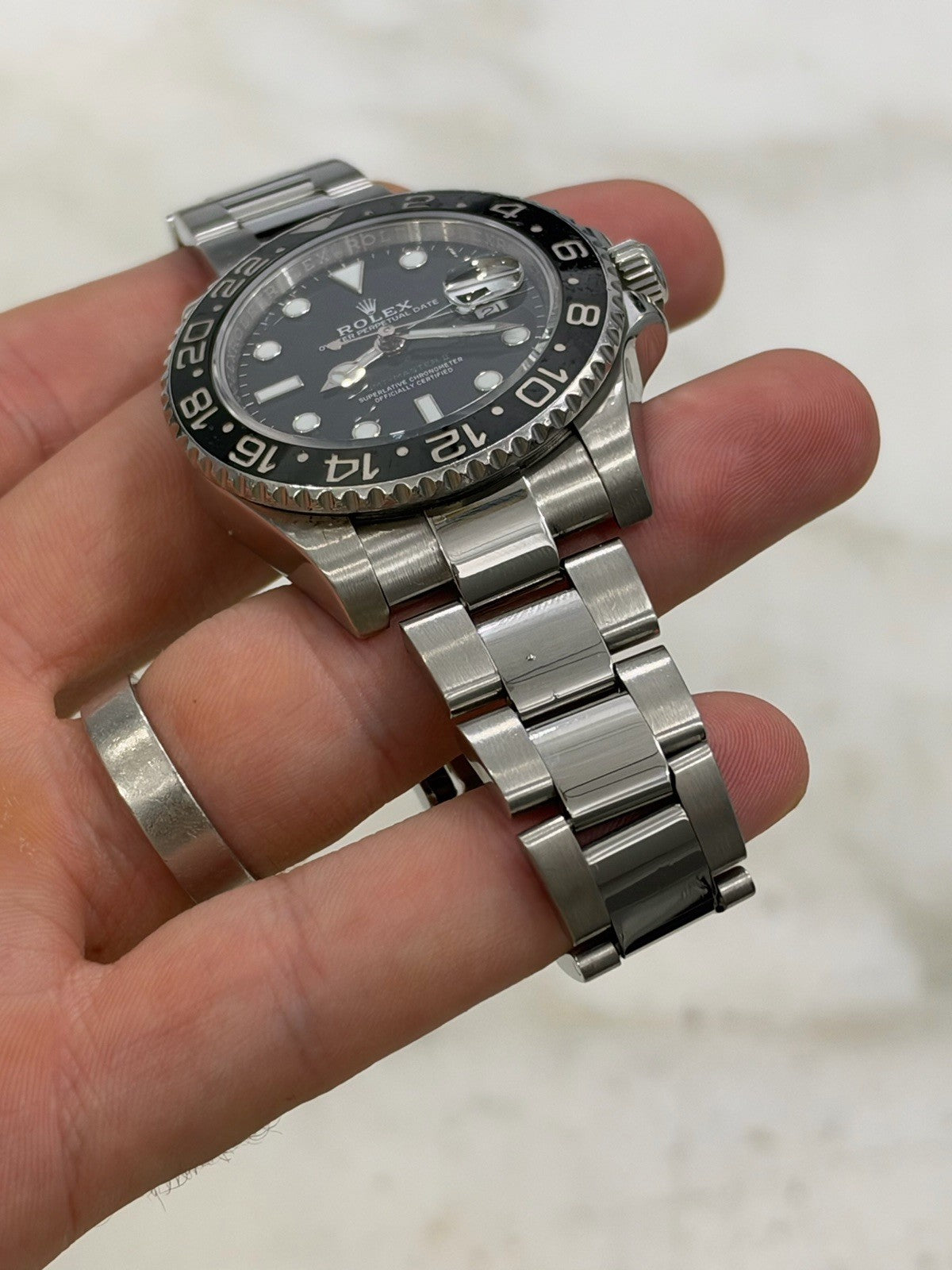 Rolex GMT Master II Black Dial Stainless Steel 40mm Automatic Men's 116710LN