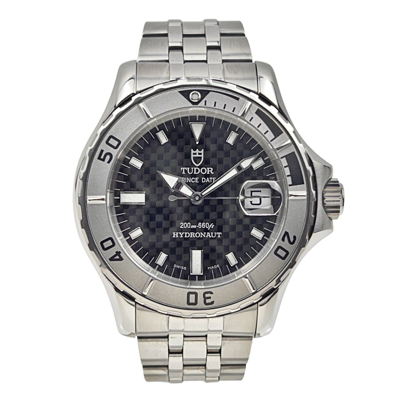 Tudor Hydronaut Carbon Dial Stainless Steel 40mm Automatic Men’s Watch 89190P