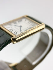 Cartier Tank Solo Gold & Steel Silver Color Dial 27mm Quartz Men's W5200004