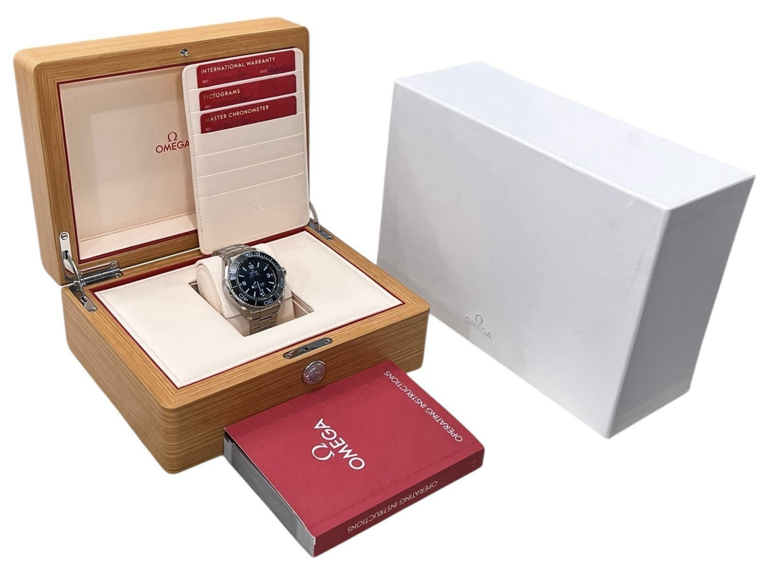 Omega Seamaster Ultra Deep Steel Blue Dial 45.5mm Automatic 215.30.46.21.03.001