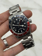 Tudor Black Bay GMT Pepsi Black Dial Stainless Steel Mens Watch 79830RB