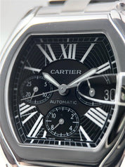 Cartier Roadster Chronograph Steel Black 40mm Automatic Men’s Watch 2618