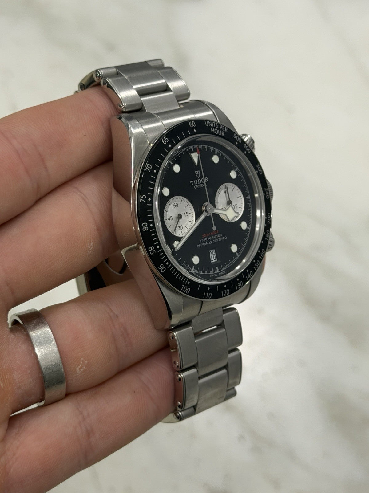 2022 Tudor Black Bay Chronograph 79360N 41mm Black Dial Stainless - Box Papers