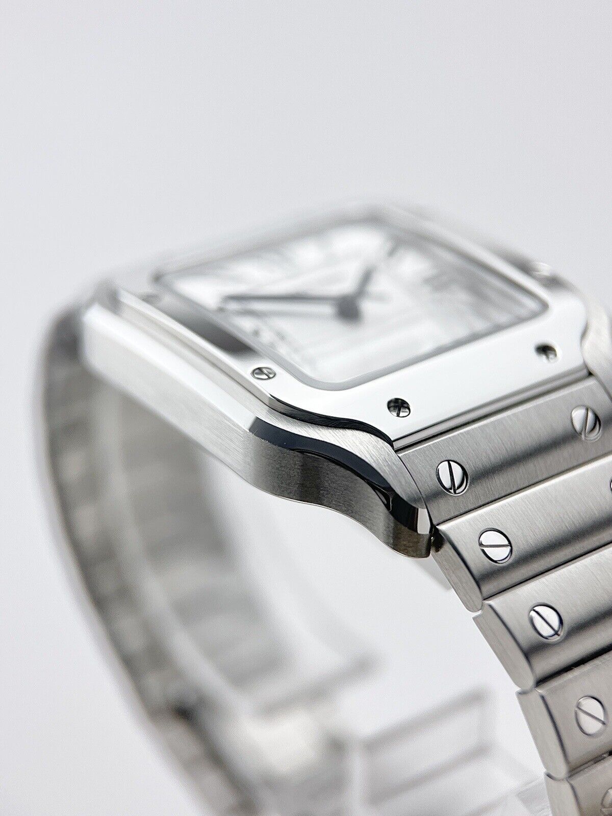 Cartier Santos Medium WSSA0029 Stainless Steel Automatic Watch 35x41mm - B&P