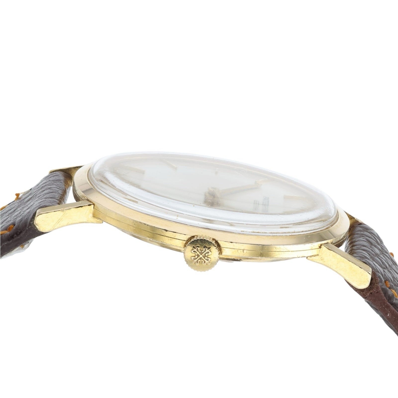 Patek Philippe Vintage 18k Yellow Gold Silver Dial 33mm Manual Wind Mens 3537
