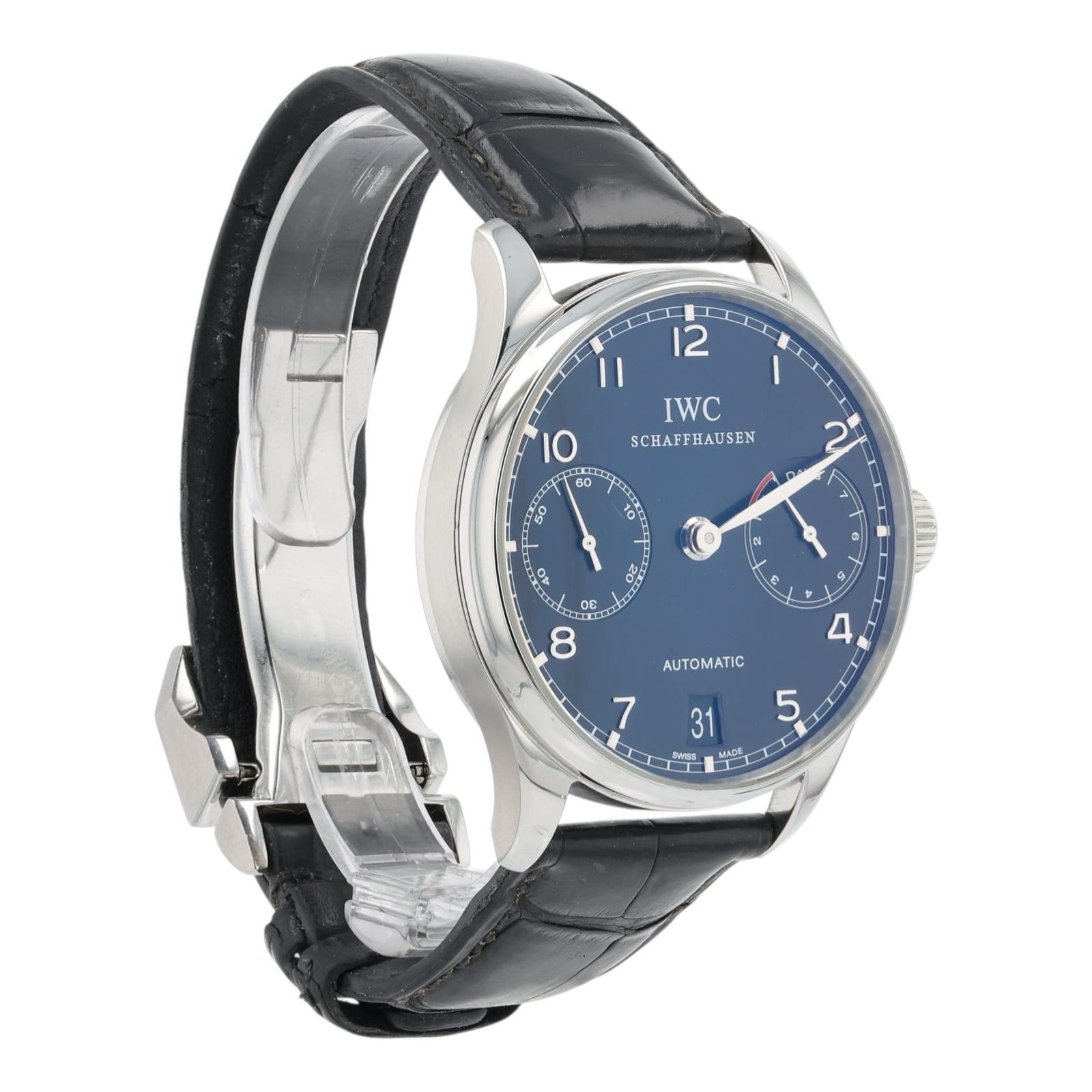 IWC Portuguese Black Dial Stainless Steel 42mm Automatic Men’s Watch IW500109