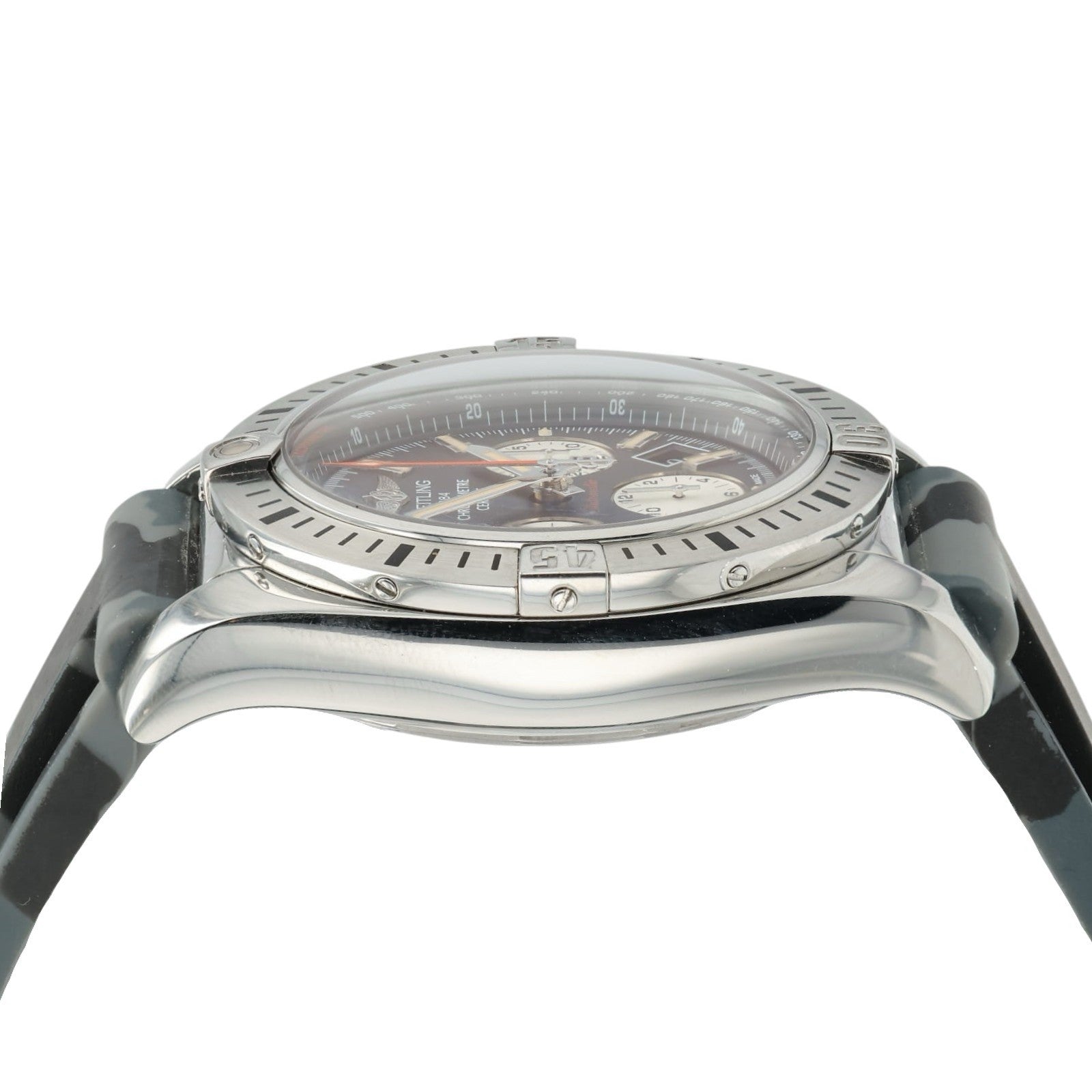 Breitling Chronomat Black Dial Stainless Steel 44mm Automatic Men’s Watch AB0115