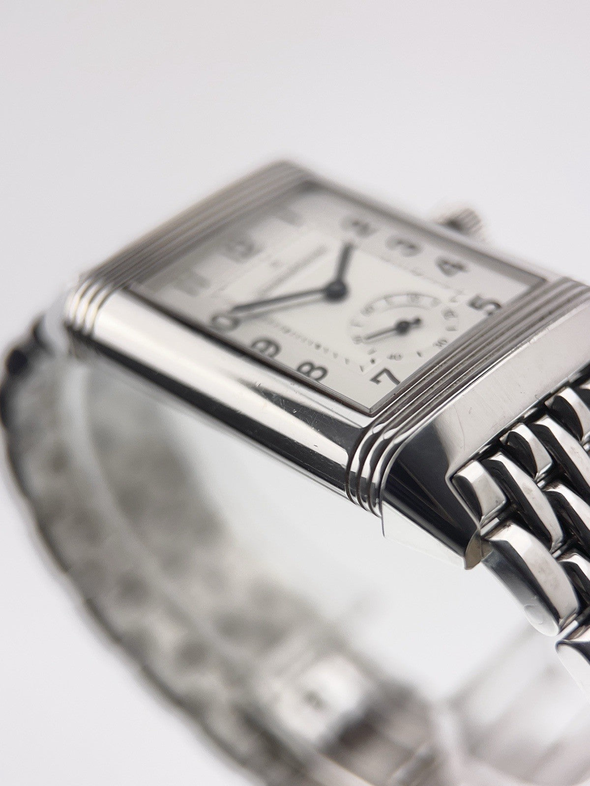 Jaeger-LeCoultre Reverso Steel Black & Silver Dial 26mm Manual Watch 272.8.54
