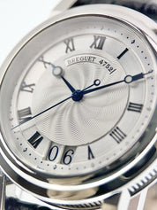 Breguet Marine Date Stainless Steel Silver Dial 39mm Automatic Men’s Watch 5817