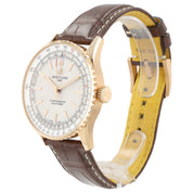 Breitling Navitimer Automatic Silver Dial 18k Rose Gold 41mm Automatic R17329