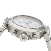 Cartier Pasha Stainless Steel White Dial 36mm Automatic Movement Mens W31039M7