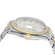 Rolex Datejust “Buckley” Dial Gold & Steel Silver Dial 36mm Automatic 1601