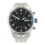 2023 IWC Pilot Chronograph Steel Black Dial 41mm Automatic Men’s Watch IW388113