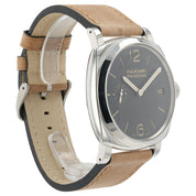Panerai Radiomir 3 Days Black Dial Steel 47mm Manual Wind Mens Watch PAM00514