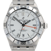 Breitling Chronomat White Dial Stainless Steel 40mm automatic Mens Watch A32398