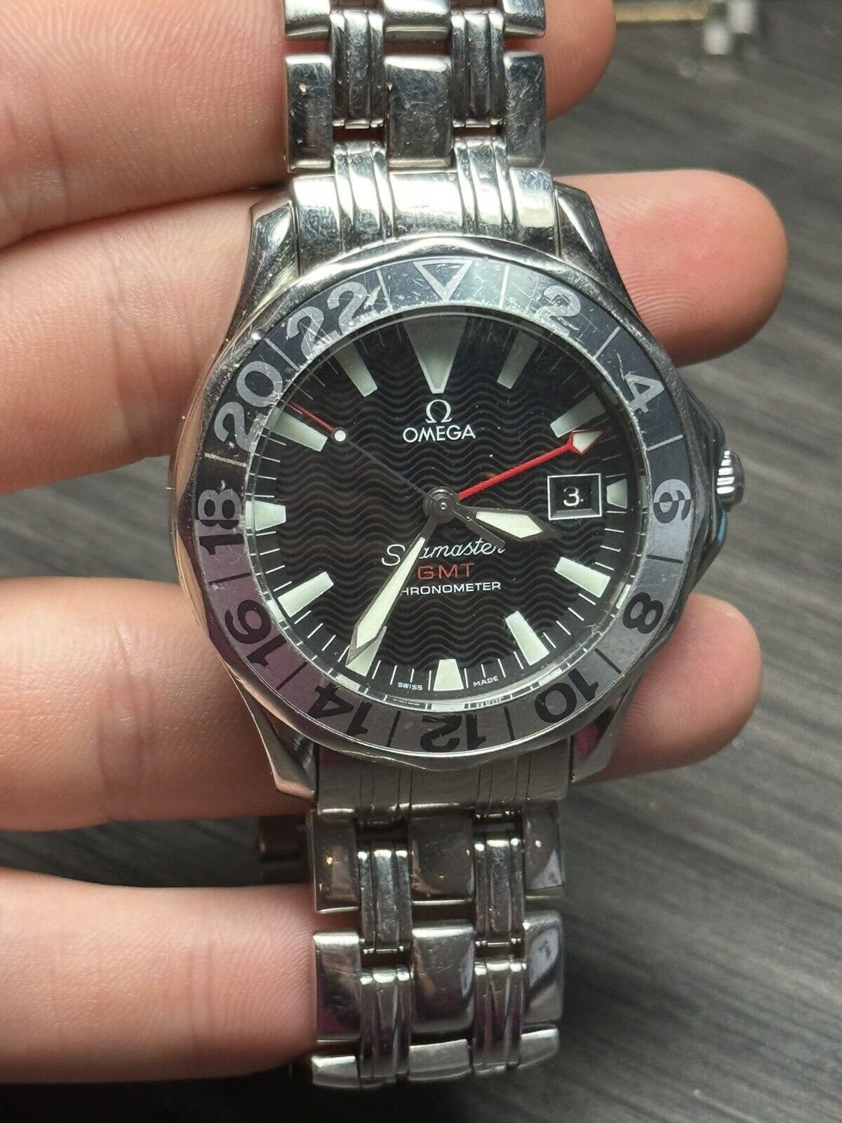 Omega Seamaster 300 GMT 50th Anniversary Watch 2534.50 Watch - AS IS