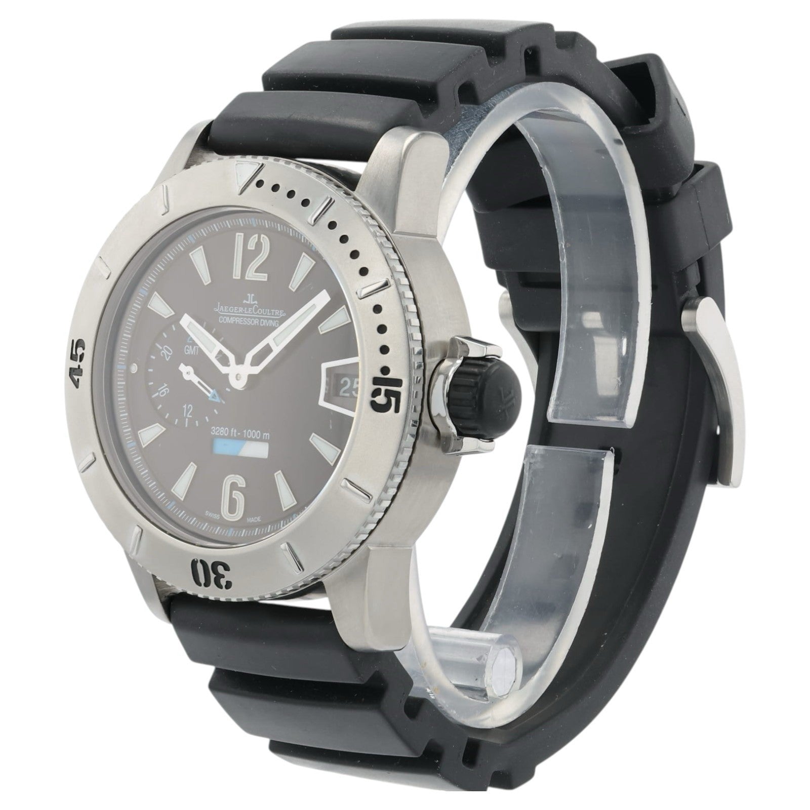 Jaeger-LeCoutlre Master Black Dial Titanium 44mm Automatic Men’s Watch 160.T.05