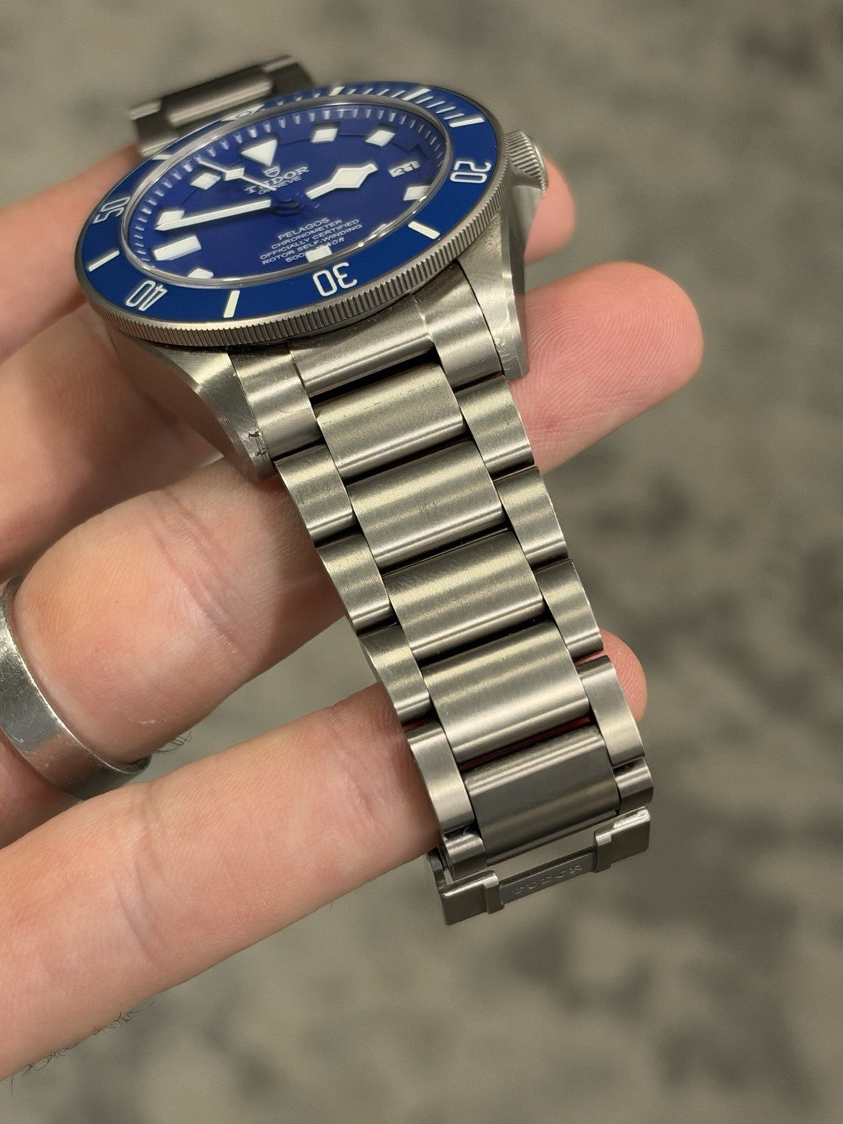 Tudor Pelagos Date Blue Dial Titanium Men's Watch 25600TB - Watch Only