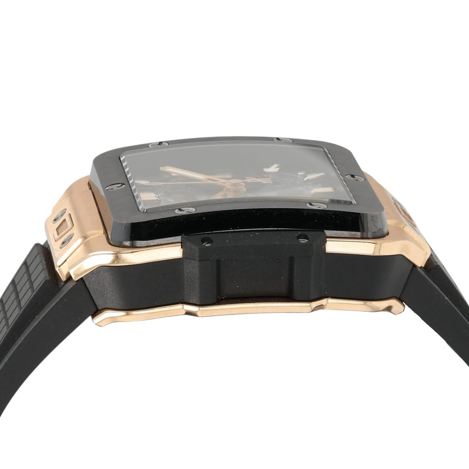 Hublot Square Big Bang Skeleton Dial 18k Rose Gold 42mm Automatic 821.OM.0180.RX