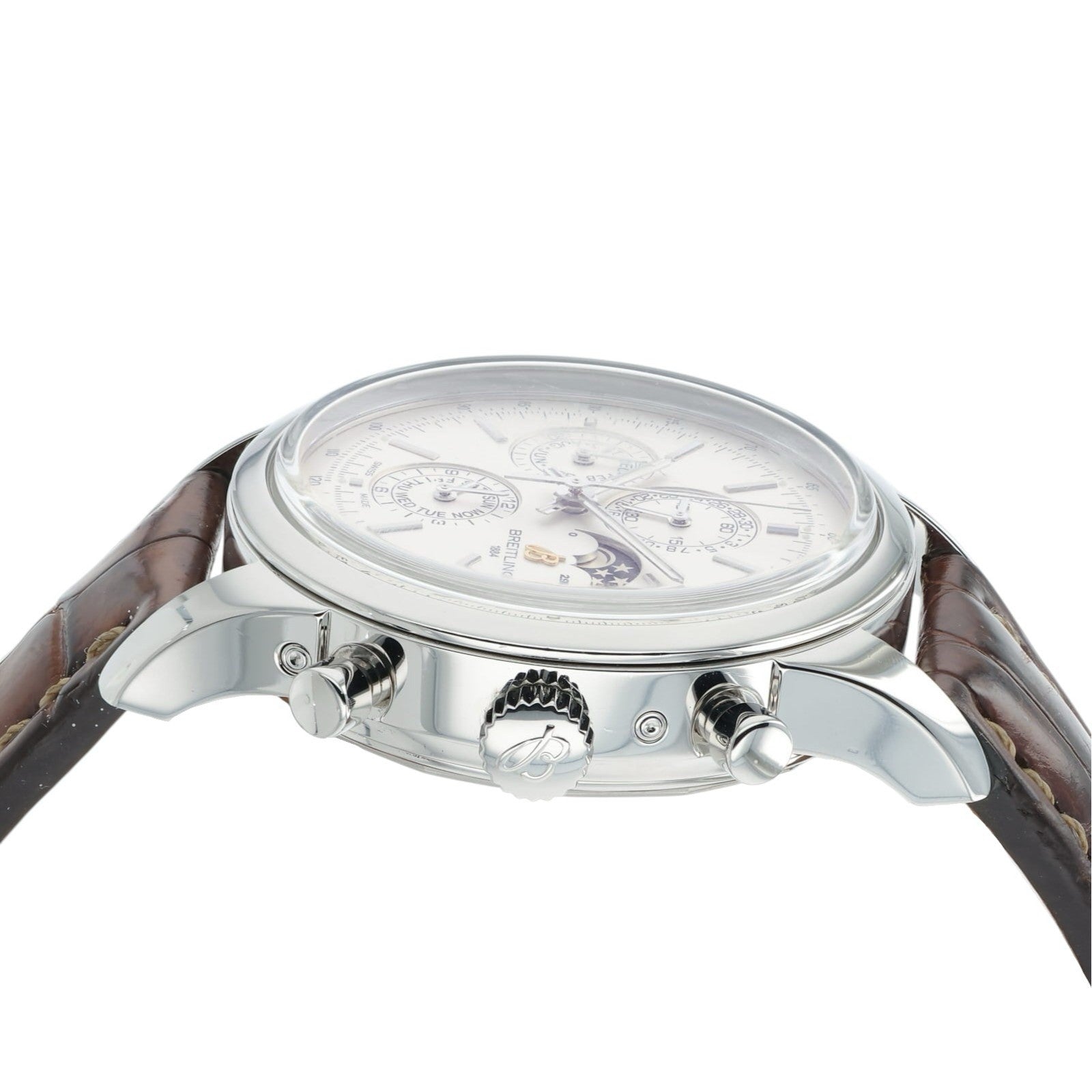 Breitling Transocean Silver Dial Stainless Steel 43mm Automatic Men’s A19310