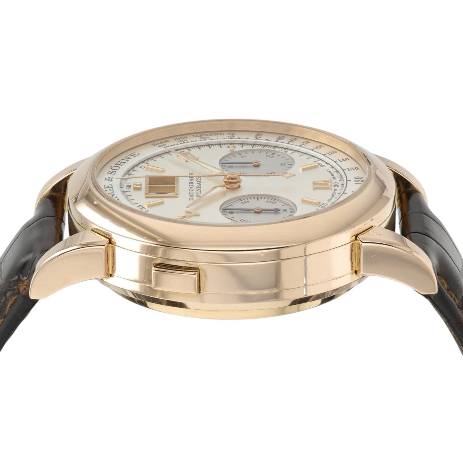A. Lange & Sohne Datograph Silver Dial 18k Rose Gold 39mm Manual Men’s 403.032