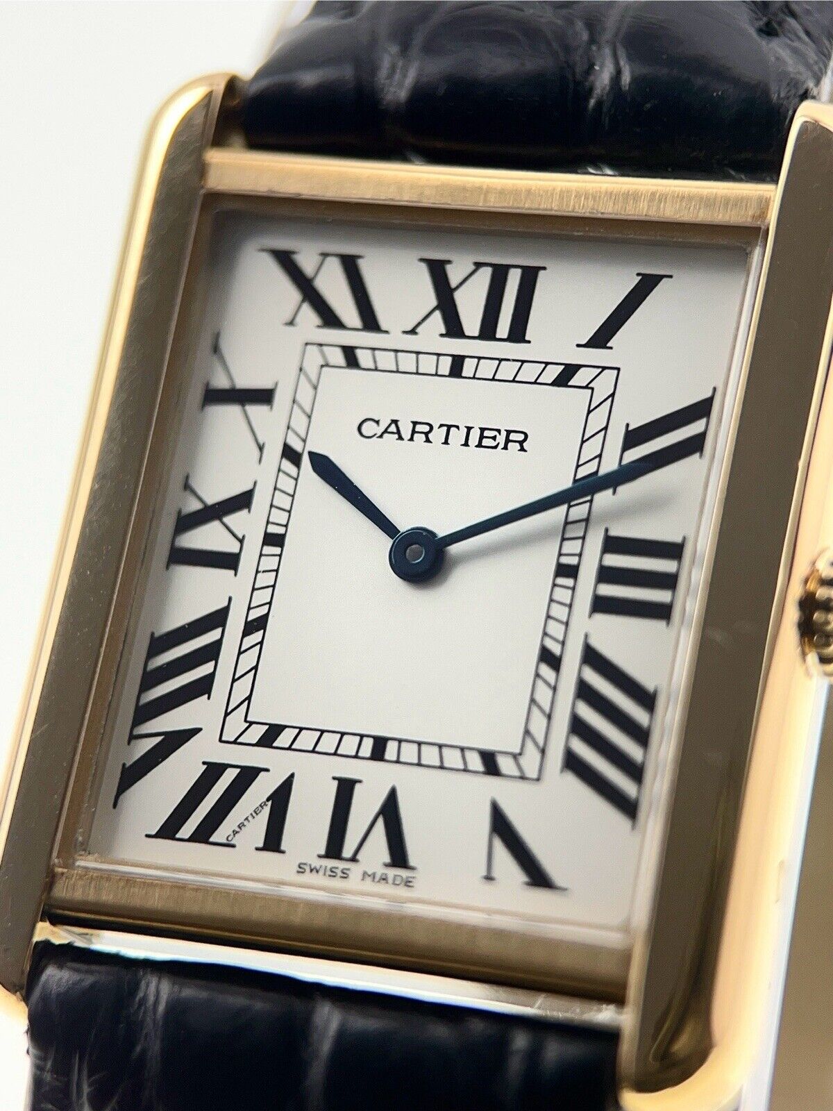 Cartier Tank Solo 18k Yellow Gold and Steel 27mm Quartz Men’s Watch 2742