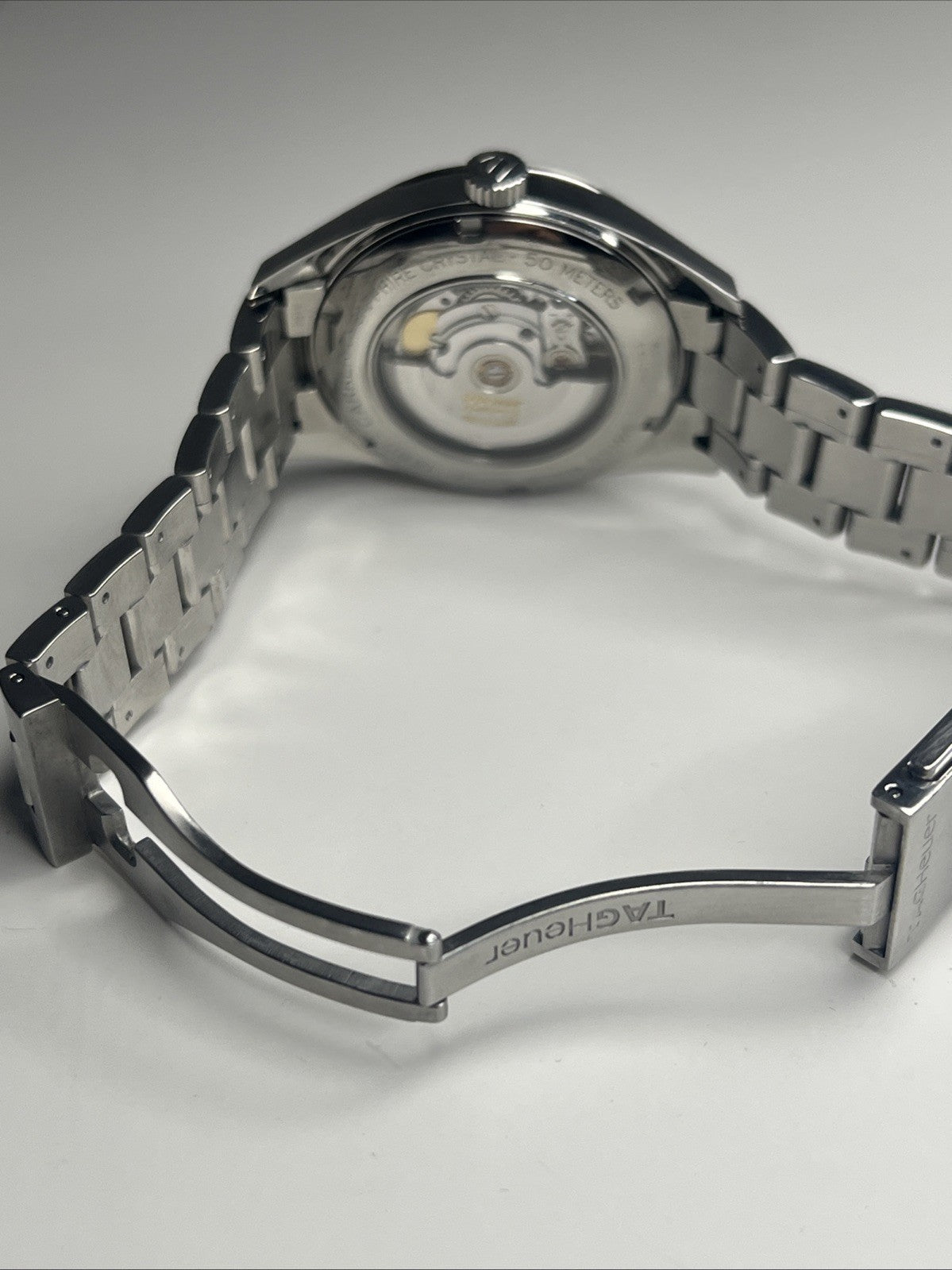 Silver TAG Heuer Carrera Calibre 5 WV211A-3