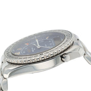 Breitling Pluton Chrono Blue Dial Stainless 41mm Quartz Men’s Watch A51038