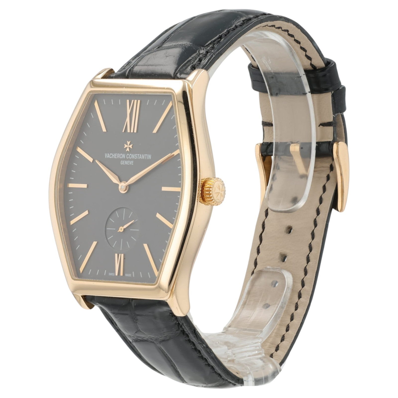 Vacheron Constantin Malte Gray Dial 18k Rose Gold 36.7mm Manual Wind Mens 82230