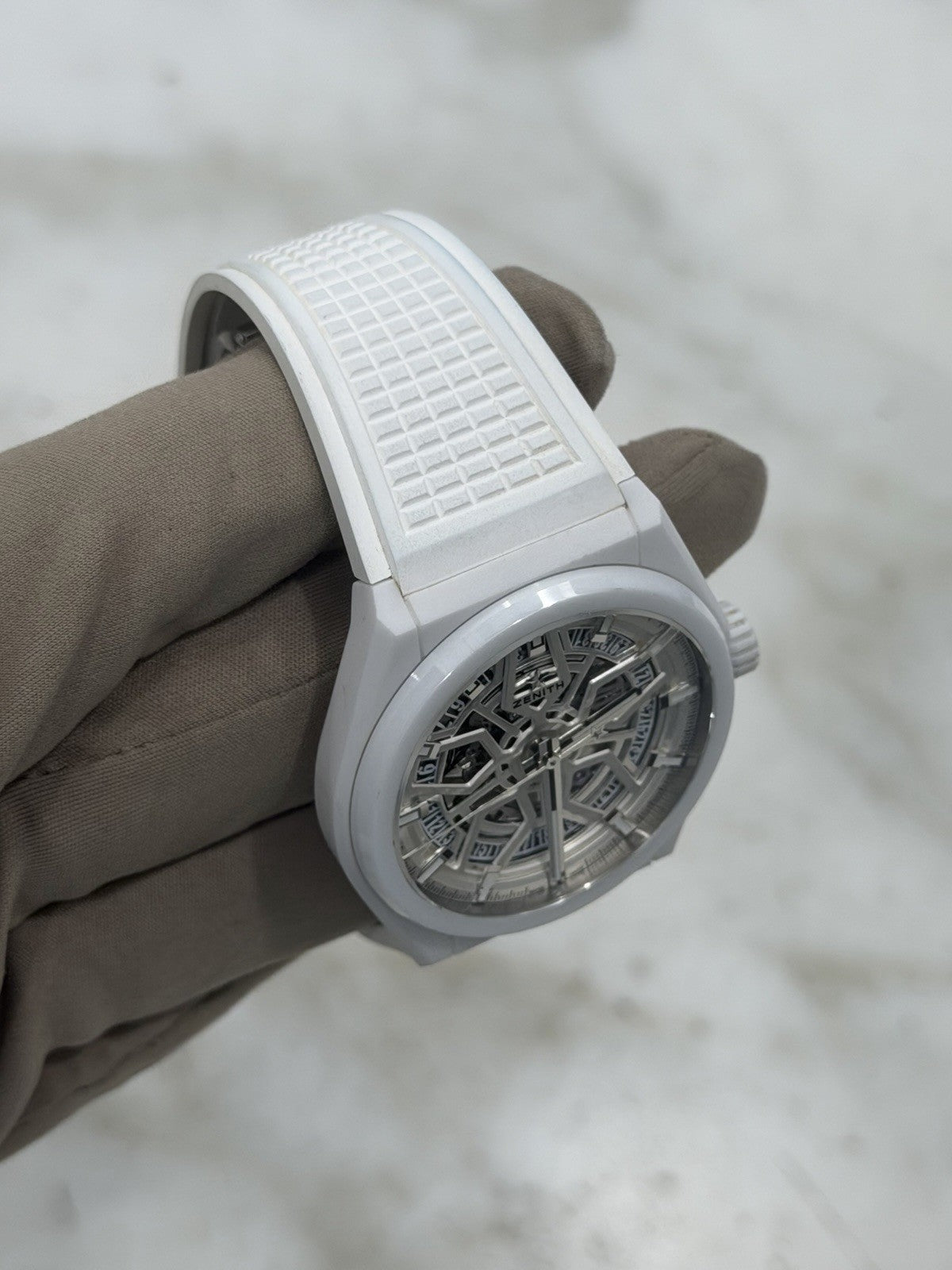 Zenith Defy Skeleton Ceramic White 41mm Automatic Men’s Watch 49.9002.670