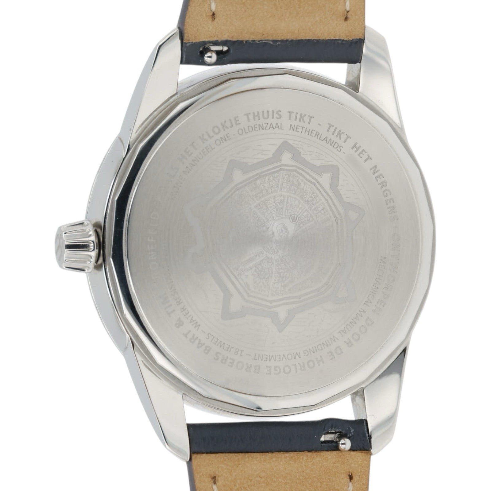 Grone Manueel Salmon Dial Stainless Steel 38mm Manual Wind Men’s Watch
