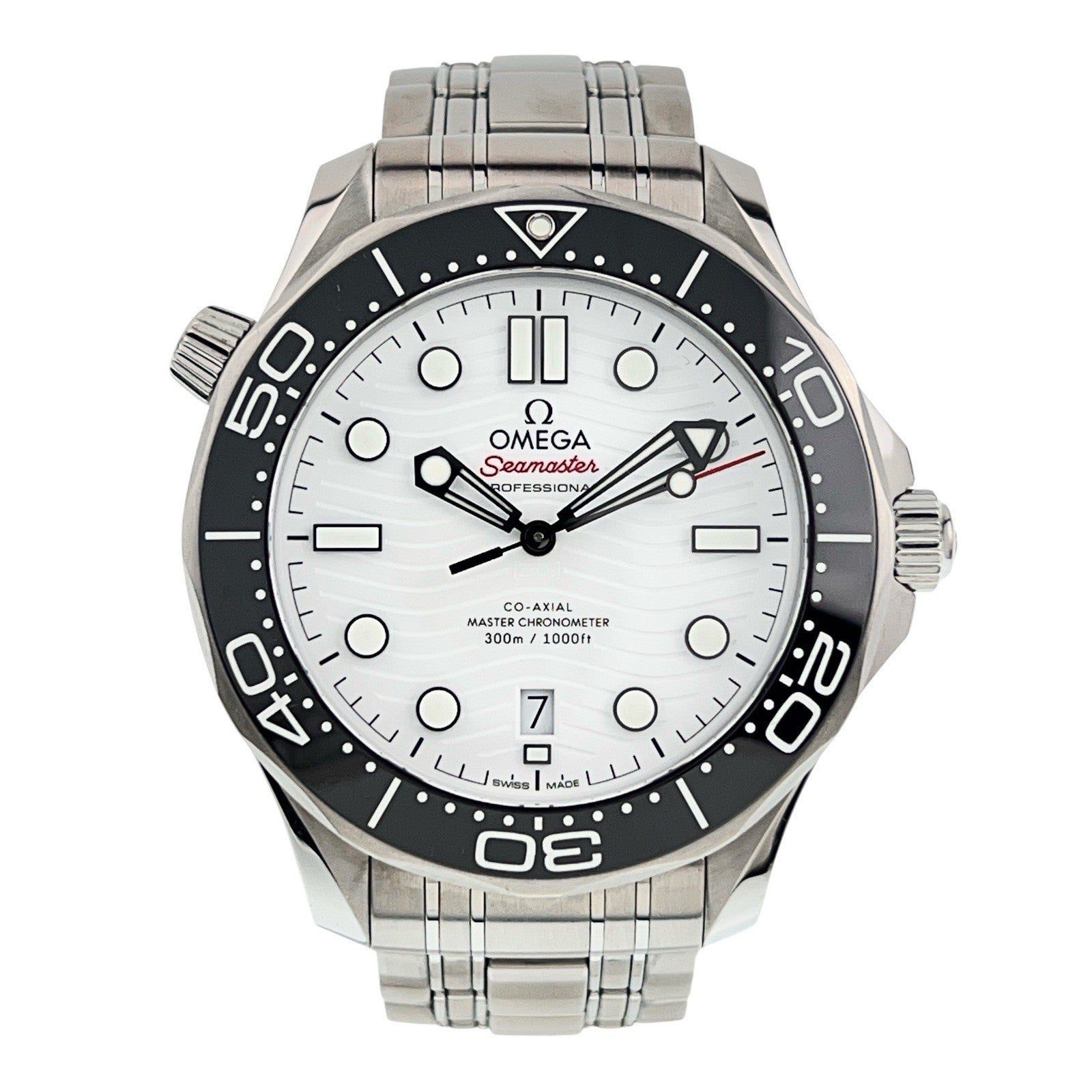2022 Omega Seamaster Steel White Dial 42mm Auto Men's Watch 210.30.42.20.04.001