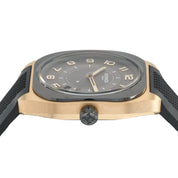 Hermes H08 Gray Dial 18k Rose Gold & Titanium 39mm Automatic Mens Watch H08