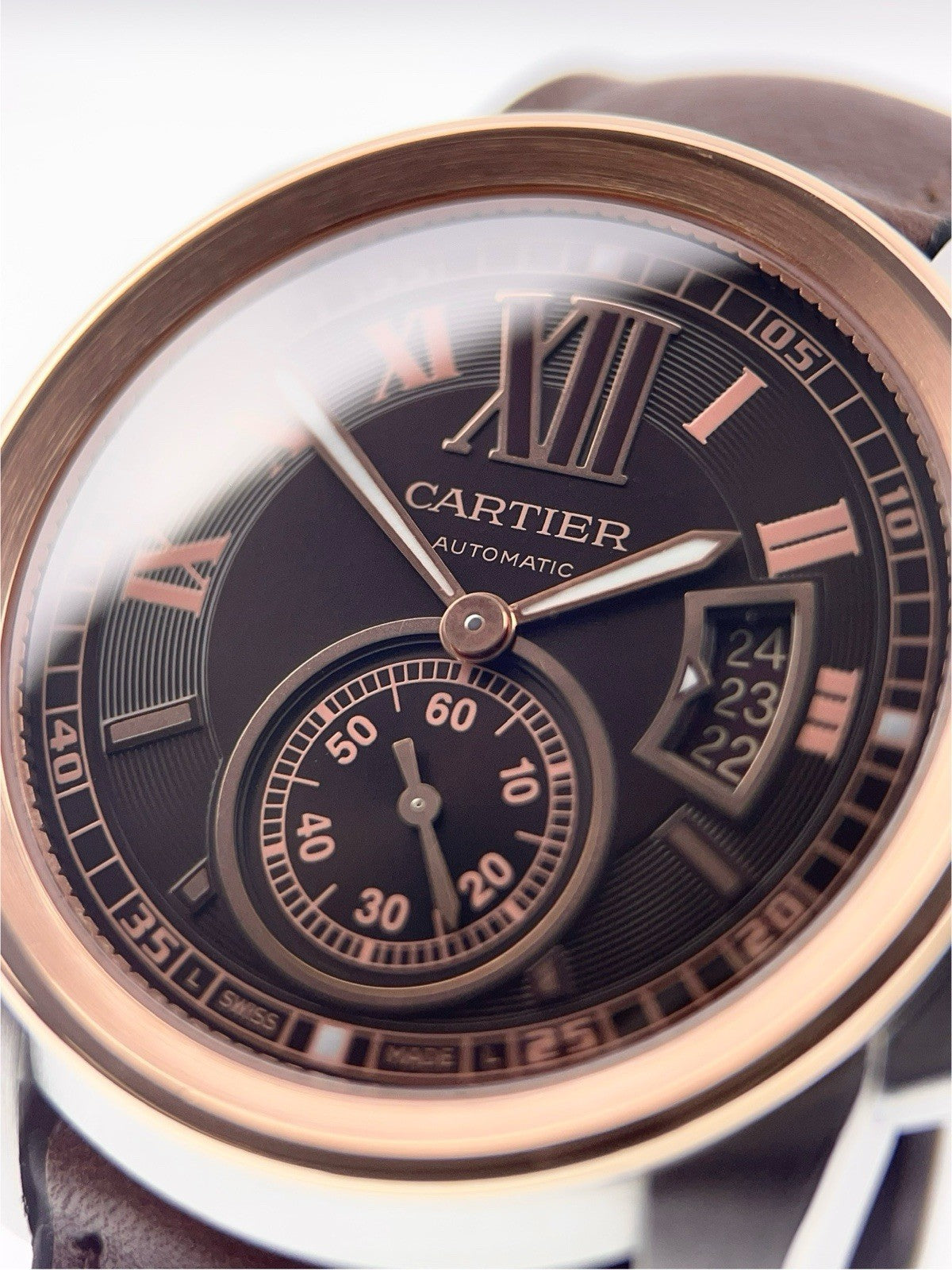 Cartier Calibre De Cartier Gold & Steel Brown Dial 42mm Automatic Men’s W7100051