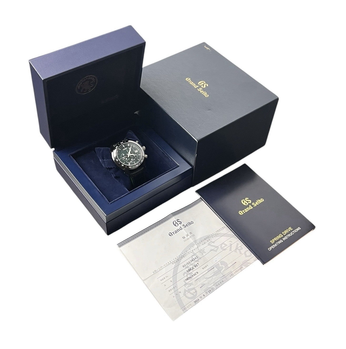 Grand Seiko Green Dial Ceramic 46mm Automatic Movement Men’s Watch SBGC017