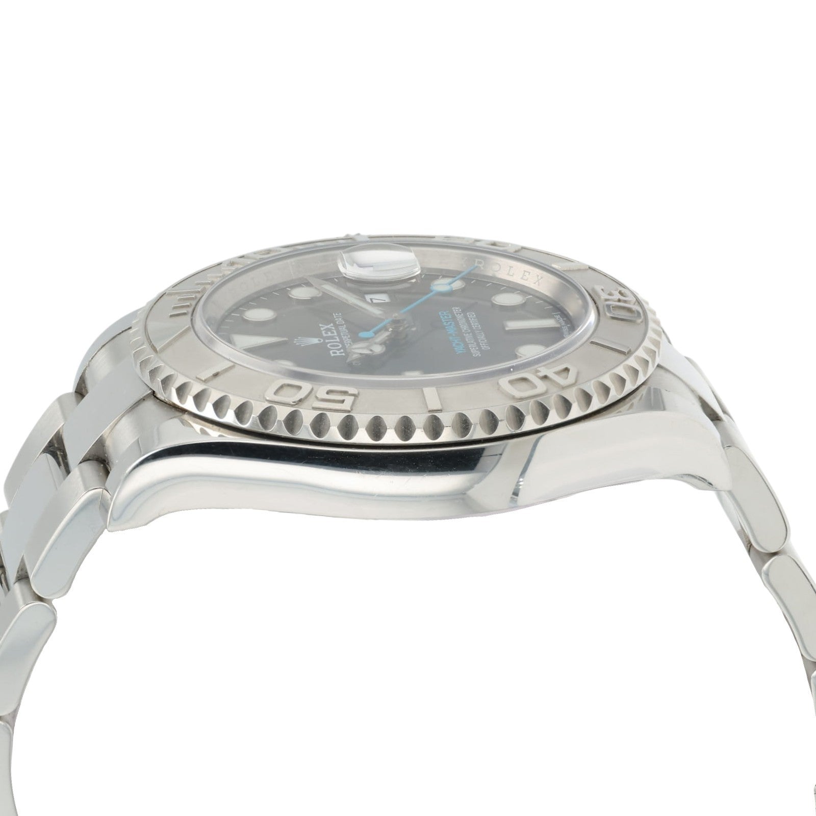 Rolex Yacht-Master Gray Dial Stainless Steel Platinum Bezel 40mm Automatic 11662
