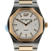 Girard Perregaux Laureato White Dial Rose Gold and Steel 34mm Quartz Watch 80189