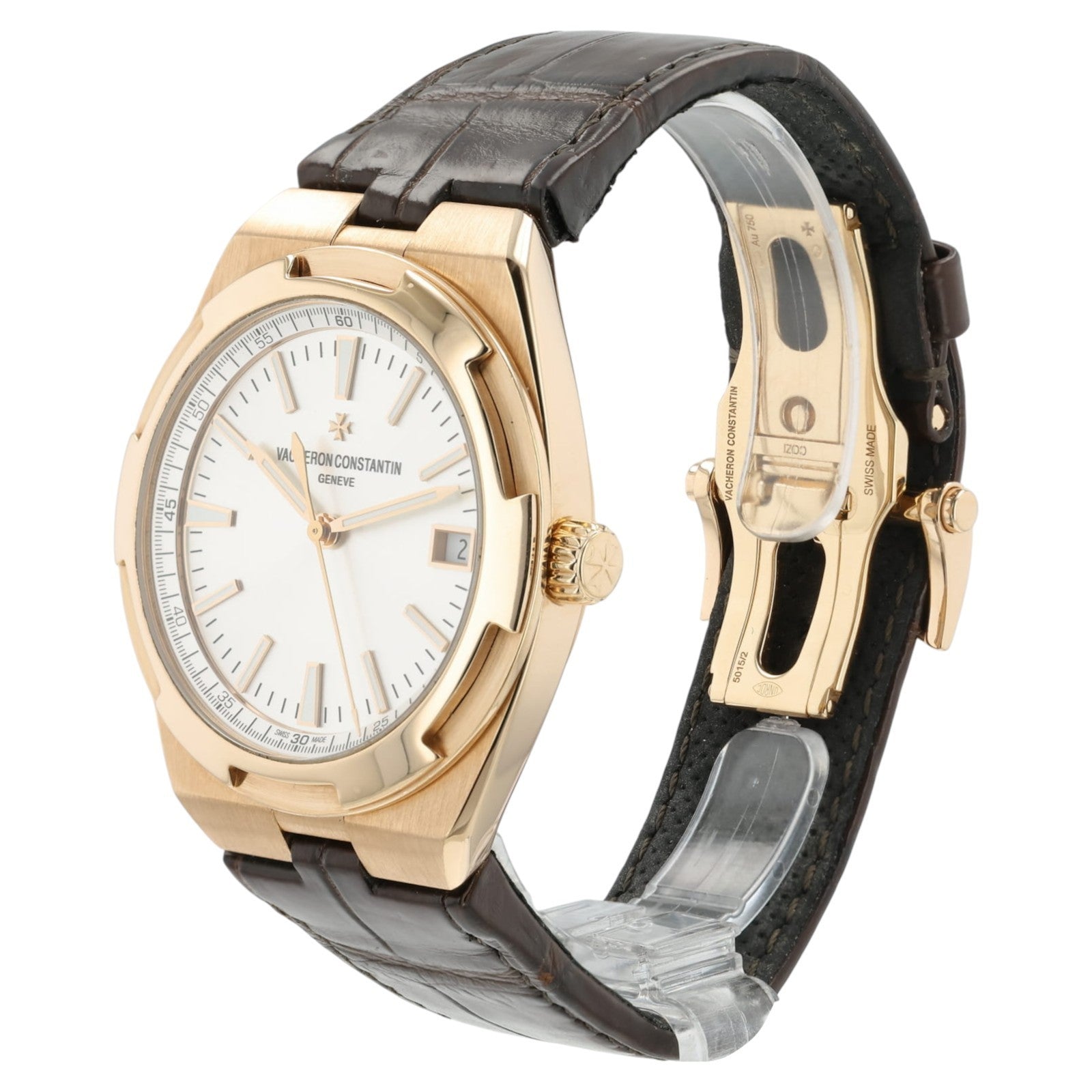 Vacheron Constantin Overseas 18k Rose Gold Silver Dial 41mm Auto 4500V/000R-B127