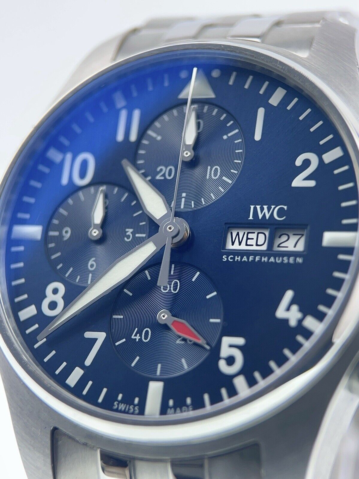 IWC Pilot Stainless Steel Blue Dial 41mm Automatic Movement Men’s Watch IW388102