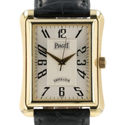 Piaget Emperador Silver Dial 18k Rose Gold 32x41mm Automatic Mens Watch P10041