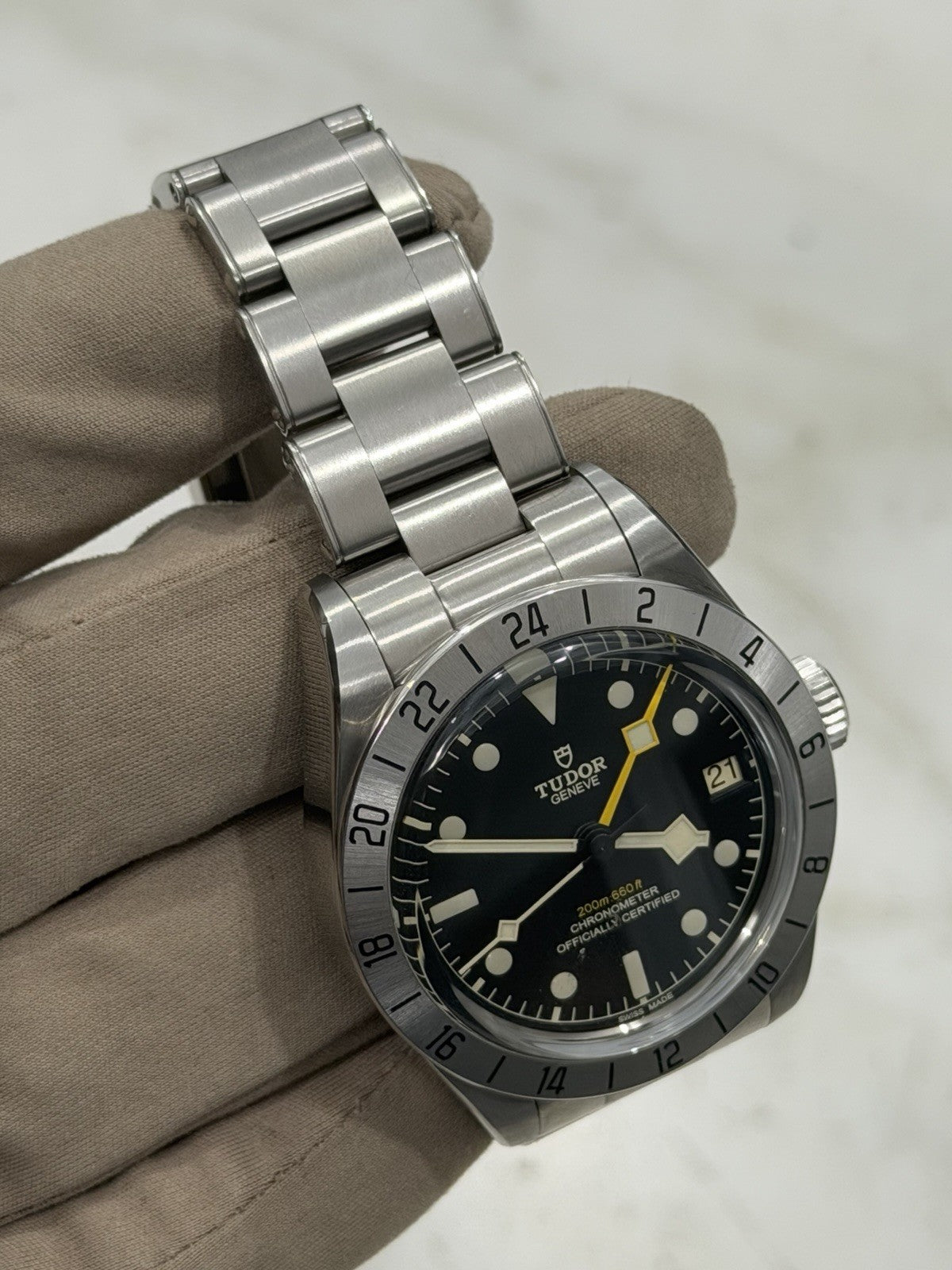 2024 Tudor Black Bay Pro Stainless Steel GMT Men's Black Dial Watch 79470