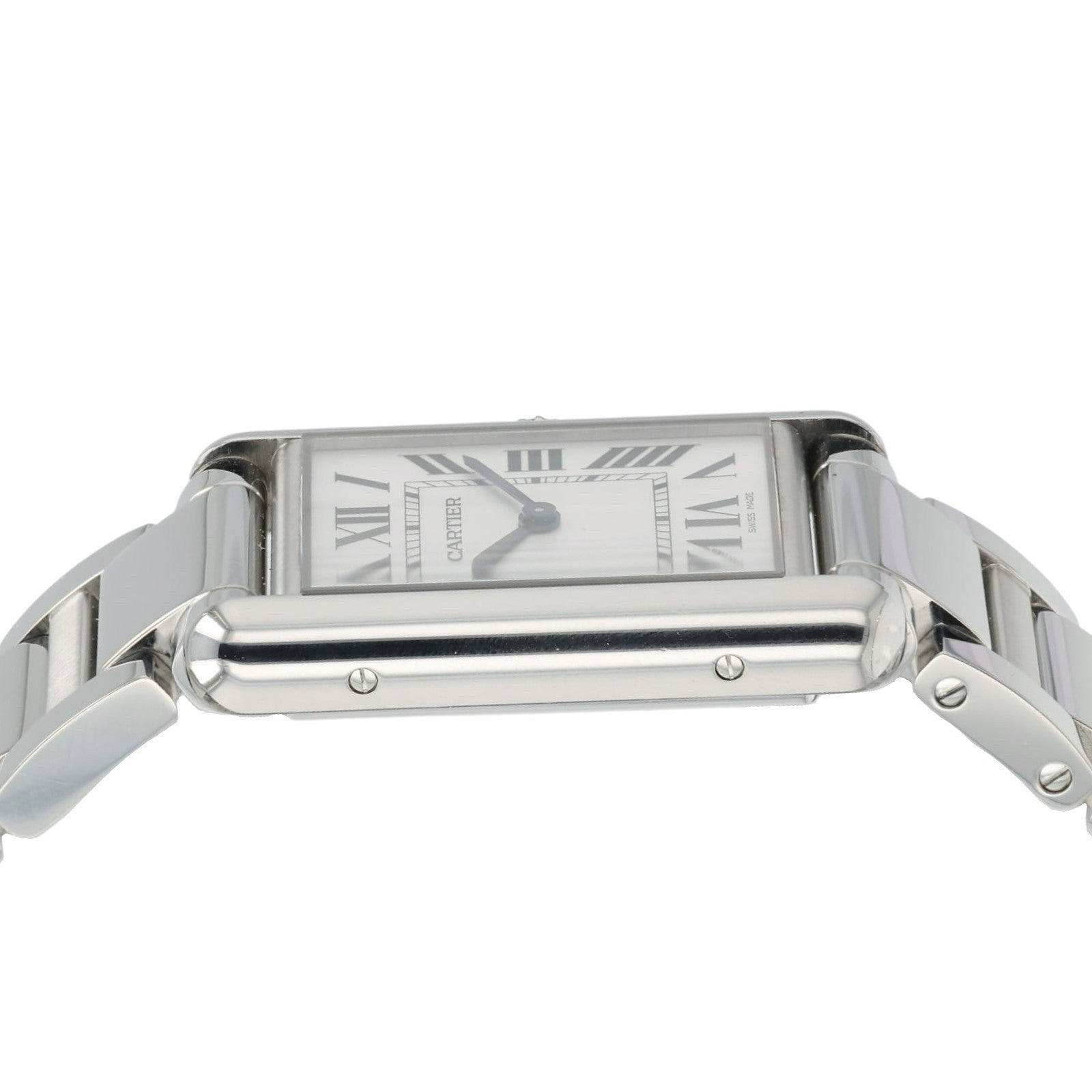 Cartier Tank Must Silver Dial Stainless Steel 26mm Quartz Unisex Watch WSTA0052